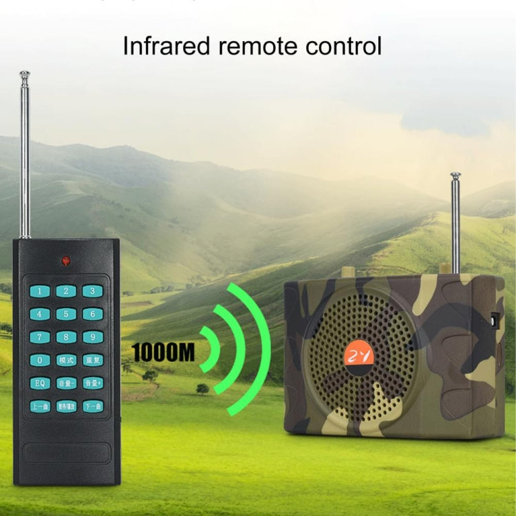 25W  Bluetooth Voice Amplifier Bird Hunting Speaker Supports USB/TF/FM 1000m Remote Control