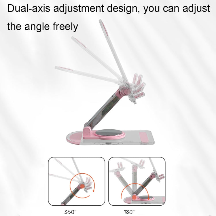 KF-Z12 Acrylic Foldable Desktop Phone Holder Colorful Lazy Tablet Stand