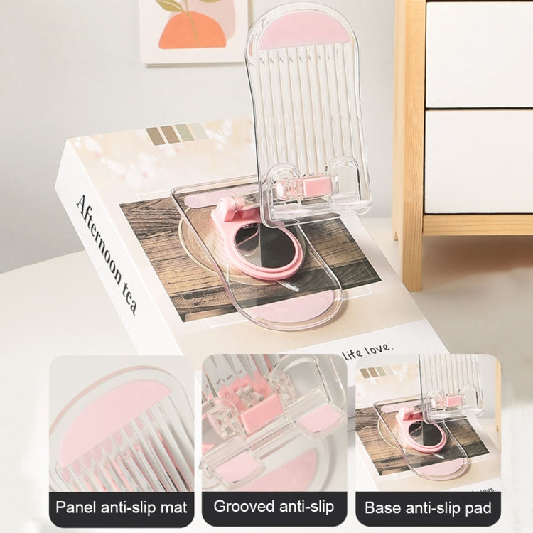KF-Z12 Acrylic Foldable Desktop Phone Holder Colorful Lazy Tablet Stand