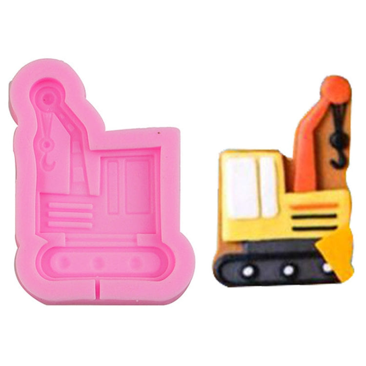 Cartoon Construction Site Tools Engineering Car Cake Decoration Molds, MK-3055 (Pink), MK-3055 (Light Gray), MK-3056 (Pink), MK-3056 (Light Gray), MK-3057 (Pink), MK-3057 (Light Gray), MK-3058 (Pink), MK-3058 (Light Gray)