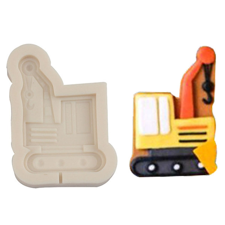 Cartoon Construction Site Tools Engineering Car Cake Decoration Molds, MK-3055 (Pink), MK-3055 (Light Gray), MK-3056 (Pink), MK-3056 (Light Gray), MK-3057 (Pink), MK-3057 (Light Gray), MK-3058 (Pink), MK-3058 (Light Gray)