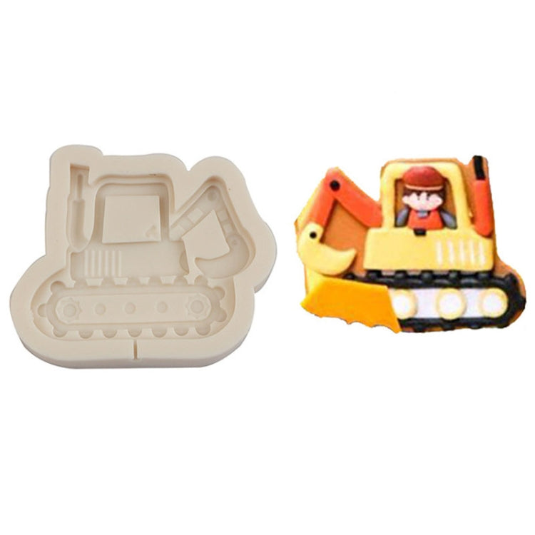 Cartoon Construction Site Tools Engineering Car Cake Decoration Molds, MK-3055 (Pink), MK-3055 (Light Gray), MK-3056 (Pink), MK-3056 (Light Gray), MK-3057 (Pink), MK-3057 (Light Gray), MK-3058 (Pink), MK-3058 (Light Gray)