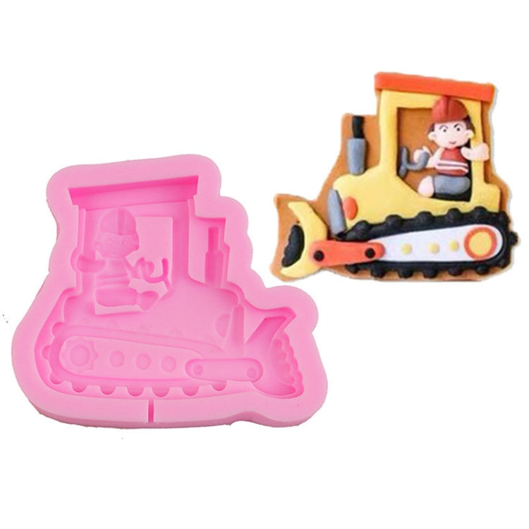 Cartoon Construction Site Tools Engineering Car Cake Decoration Molds, MK-3055 (Pink), MK-3055 (Light Gray), MK-3056 (Pink), MK-3056 (Light Gray), MK-3057 (Pink), MK-3057 (Light Gray), MK-3058 (Pink), MK-3058 (Light Gray)