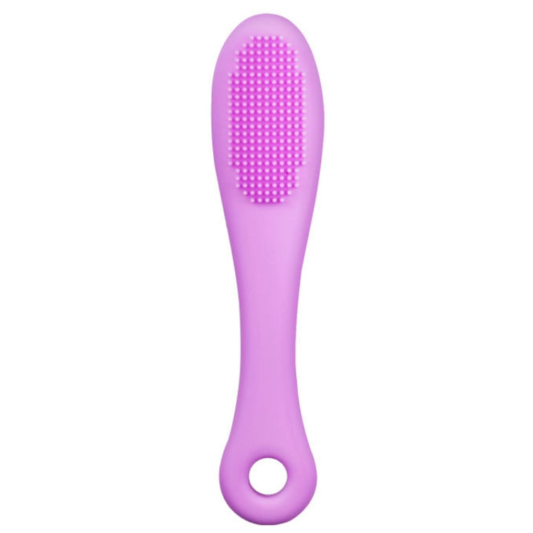 Pet Cats Dog Cleaning Comb Chin Teeth Cleaning Brush Silicone Brush, Green, Purple, Pink