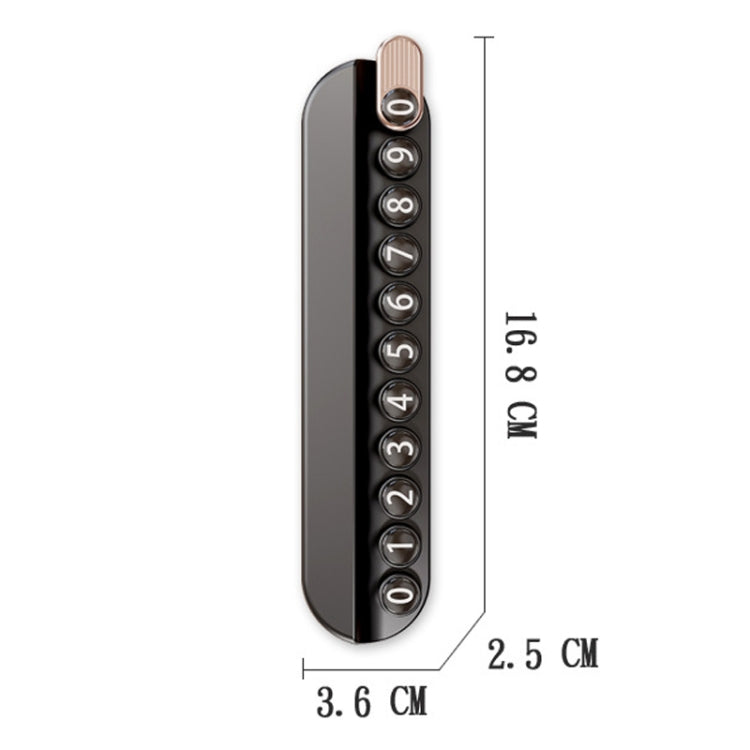 Car Temporary Parking Plate With Aroma Diffuser Moving Car Phone Number Plate Box Packing