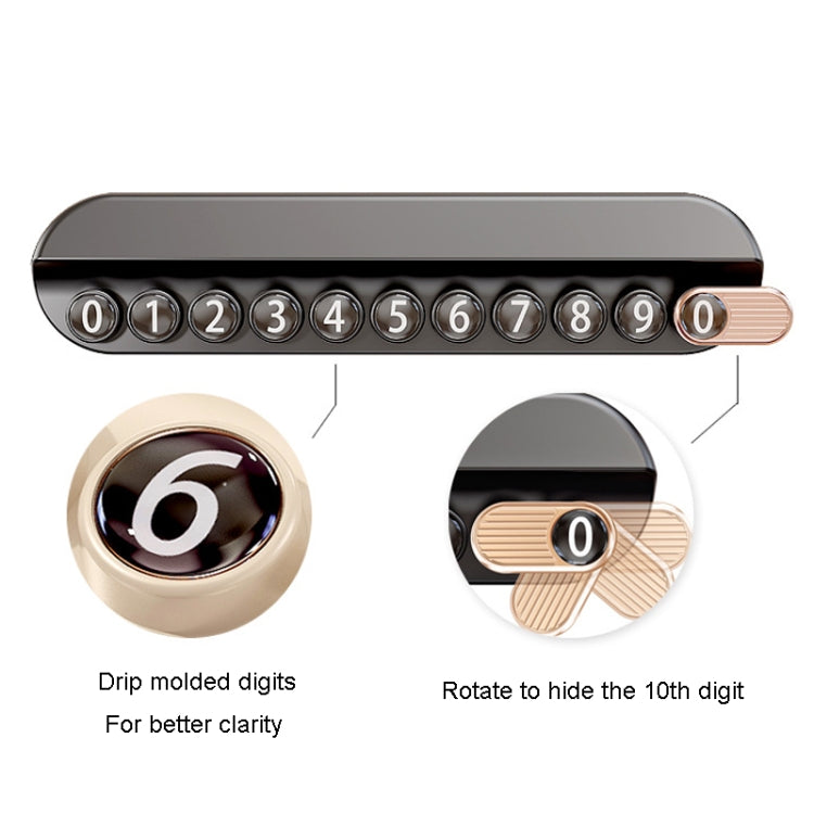 Car Temporary Parking Plate With Aroma Diffuser Moving Car Phone Number Plate Box Packing
