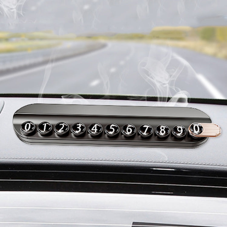Car Temporary Parking Plate With Aroma Diffuser Moving Car Phone Number Plate Box Packing