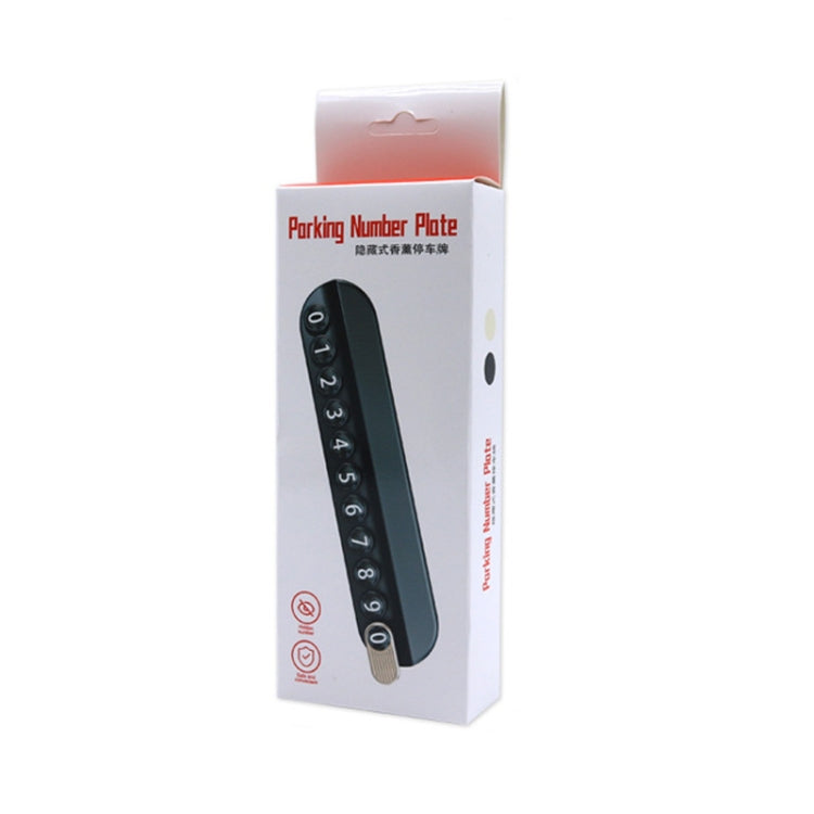 Car Temporary Parking Plate With Aroma Diffuser Moving Car Phone Number Plate Box Packing