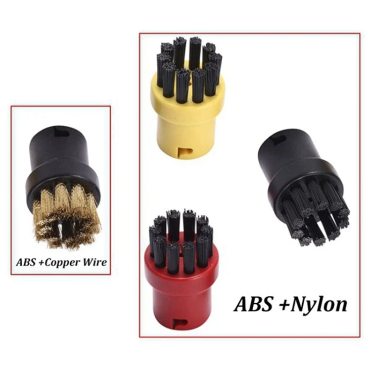 Steam Brush Heads Steamer Accessories For Karcher SC1 / SC2 / SC3 / SC4 / SC5, Copper Brush, Black, Yellow, Red