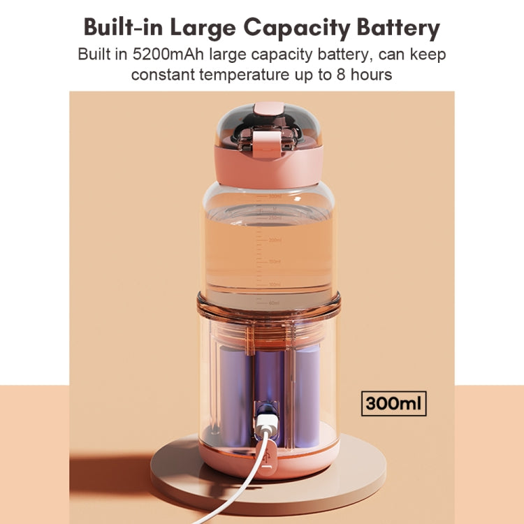 300ml Wireless Instant Water Warmer Electric Kettle for Baby Formula With 5200 mAh Battery Capacity, 300ml 5200 mAh (Pink), 300ml 5200 mAh (Blue), 300ml 5200 mAh (White)