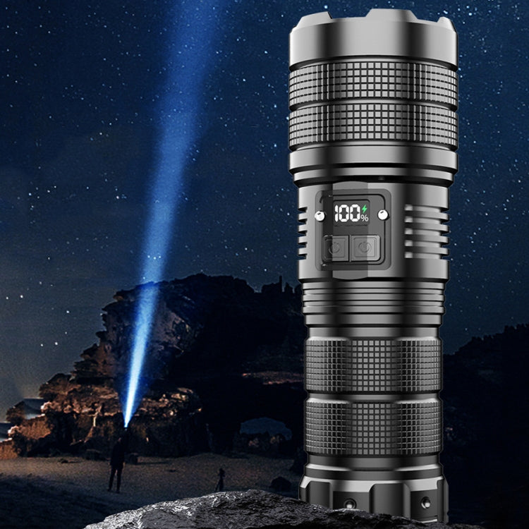 X9 Outdoor White Laser Digital Display Zoom Flashlight Long Range Lighting Flashlight, X9