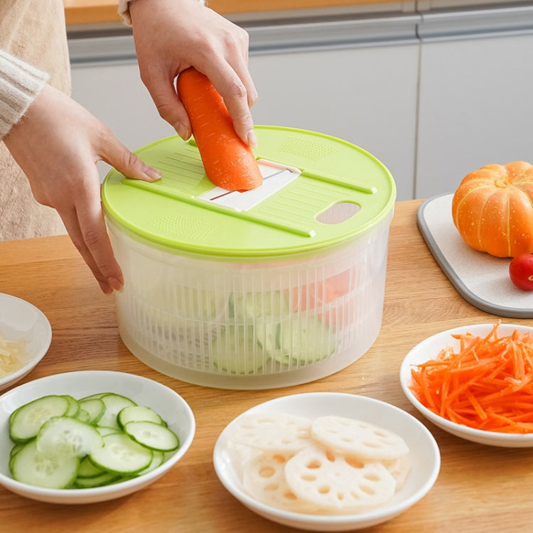 Multifunctional Vegetable Dehydrator Large Capacity Kitchen Drain Basket Household Grater Slicer, Multifunctional Dehydrator
