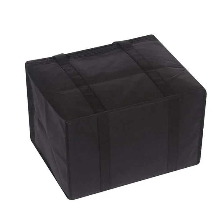 Non-Woven Bento Aluminum Foil Thermal Bag Takeaway Lunch Bag With Bottom Plate, 41x26x33cm