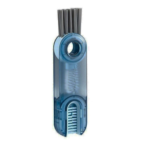 3 In 1 U shaped Cup Lid Cleaning Brush Water Bottle Cover Groove Cleaner, B Gray, B Blue, B Green