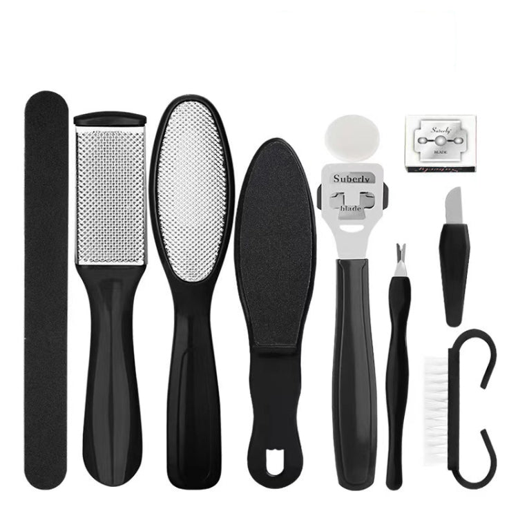 10 In 1 Foot File Clean Tool Kit Foot Care Pedicure Tools Set