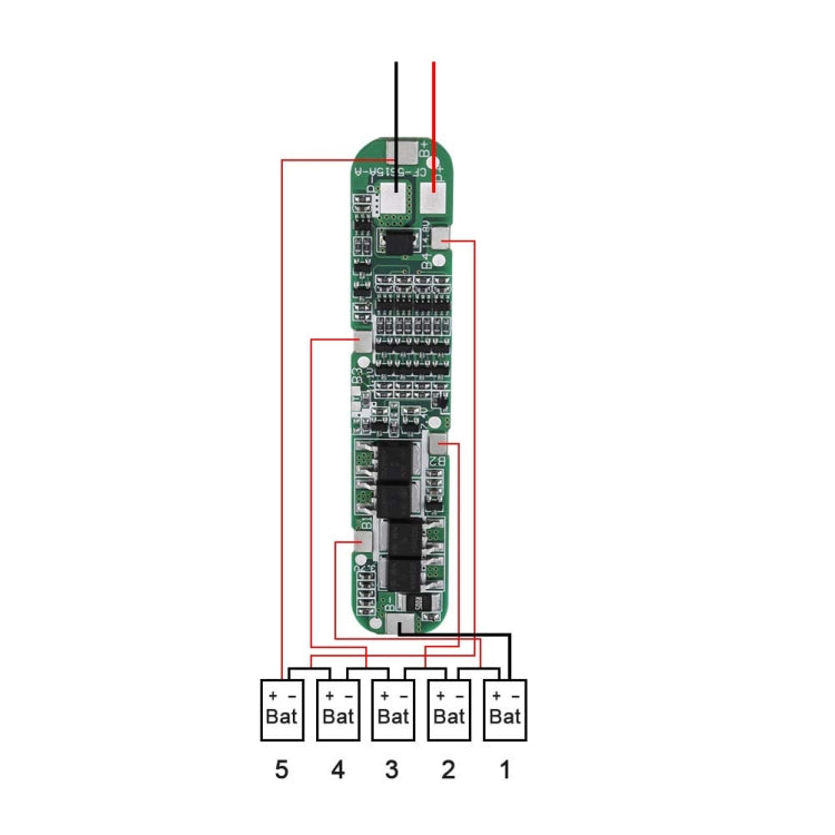 5 Strings 18.5V 18650 Lithium Battery Protection Board Anti-overcharge Overdischarge 21V Solar Battery Protection Board