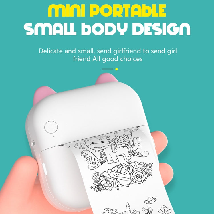 M5 Mini Cartoon Portable Bluetooth Printer Photo Thermal Printer