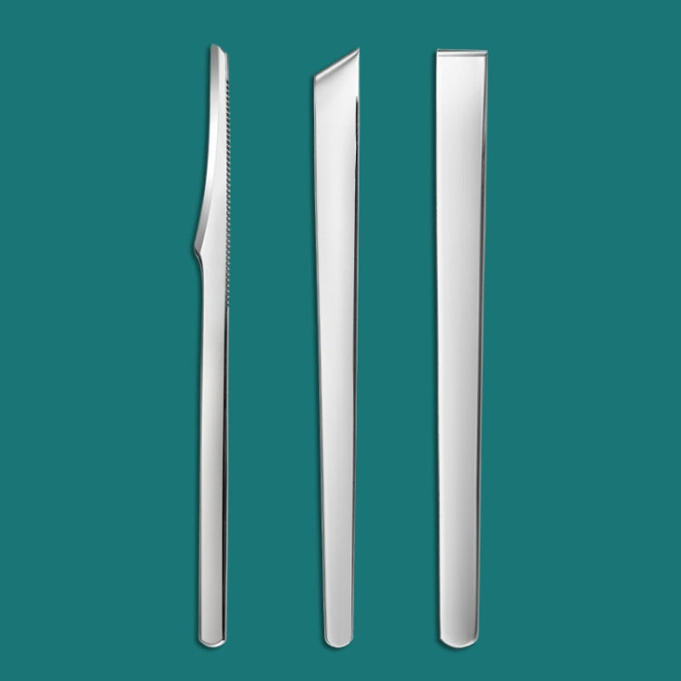 Pedicure Knife Skewer Nail Clipper Set Household Callus Removal Tools, Scraper, Flat Knife, 3 In 1