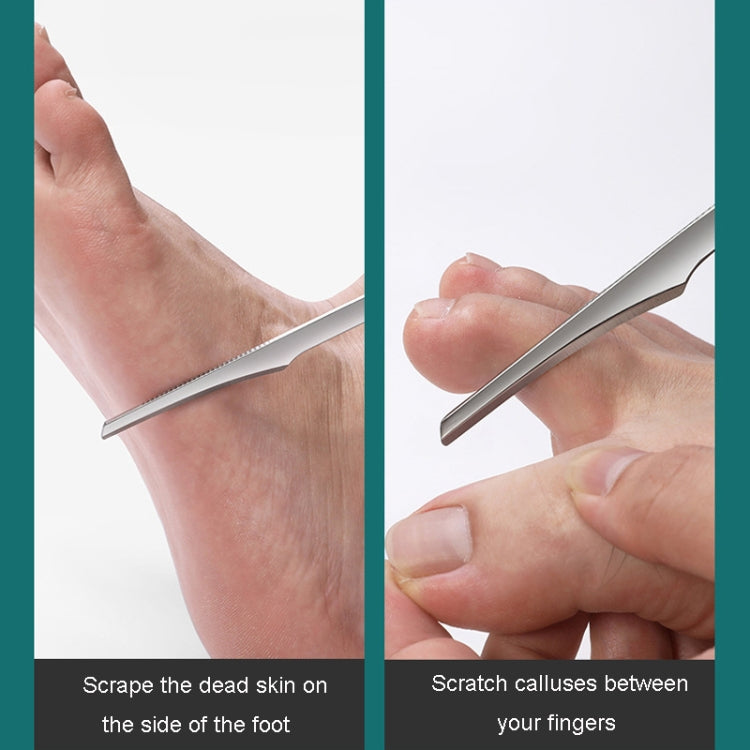 Pedicure Knife Skewer Nail Clipper Set Household Callus Removal Tools, Scraper, Flat Knife, 3 In 1