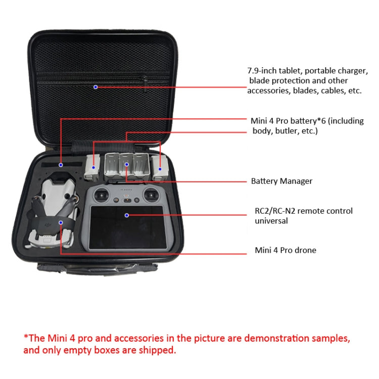 For DJI Mini 4 Pro / RC2 Remote Control Shoulder Bag Handy Crossbody Packet