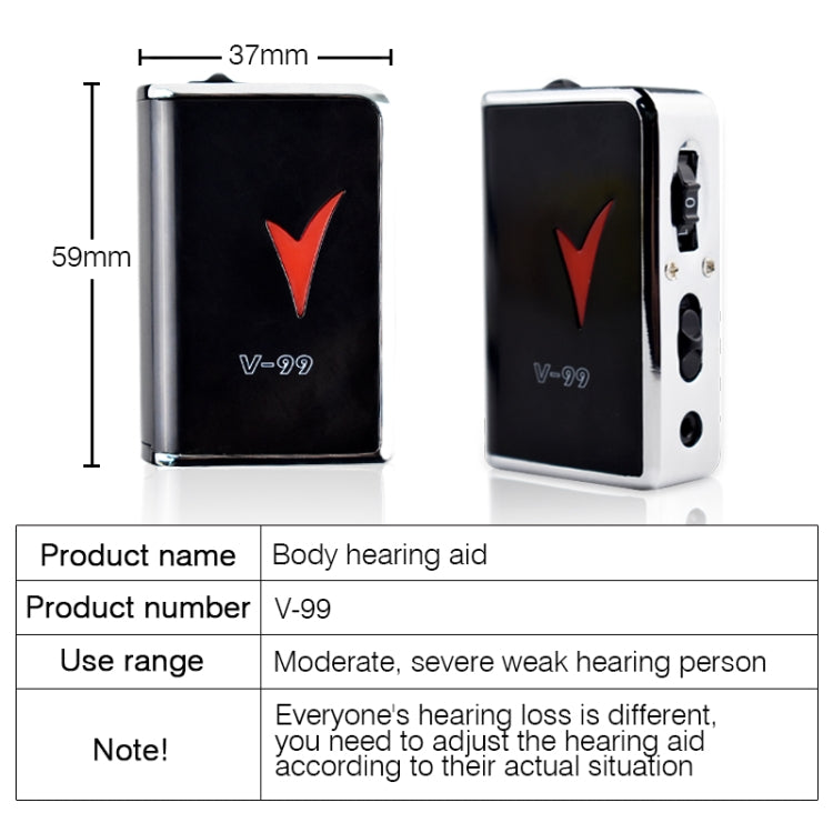 V99 Box Sound Amplifier Aid Hearing Aid Earphone, V99