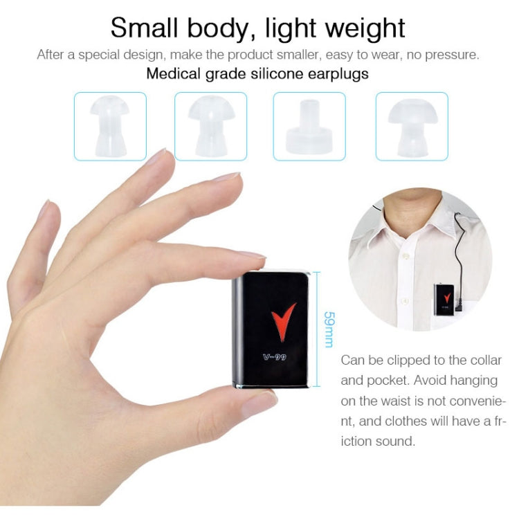 V99 Box Sound Amplifier Aid Hearing Aid Earphone, V99