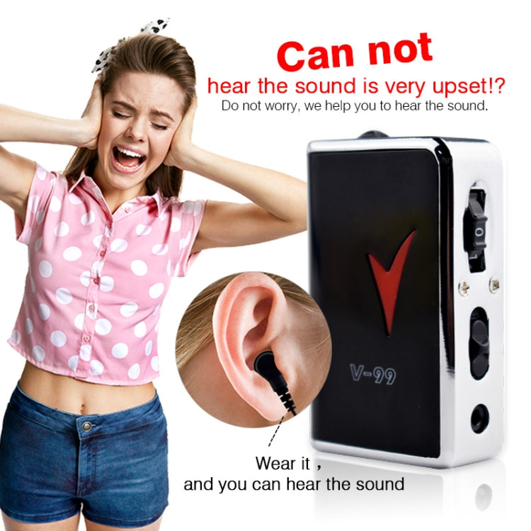 V99 Box Sound Amplifier Aid Hearing Aid Earphone, V99