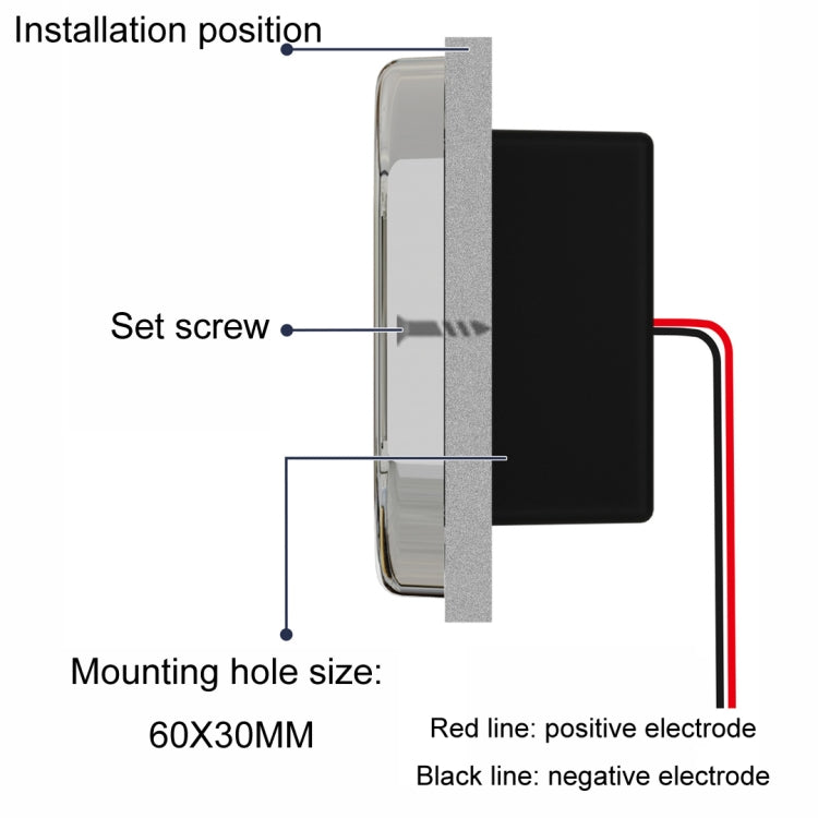 12/24V USB+Type-C Car, RV, Boat Mobile Phone Charger Modification, Silver 2.1A+1A+PD3.0