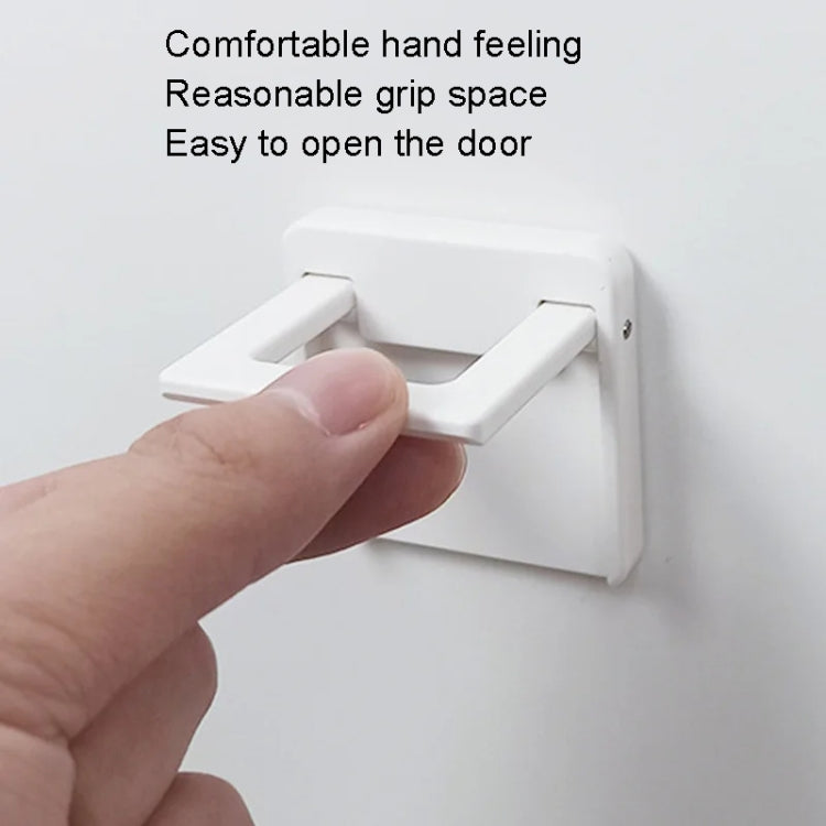 Children Protective Window Lock Flat Movement Doors Drawers Lock Cabinet Door Handle, FS36