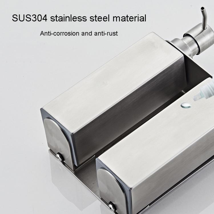 Hotel Stainless Steel Soap Dispenser Home Wall Mounted No Punch Press To Soap Bottle, Round 1 Barrel, Round 3 Barrel, Square 1 Barrel, Square 2 Barrel, Square 3 Barrel