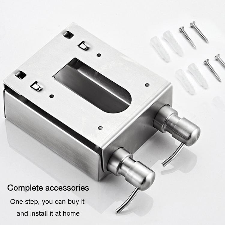 Hotel Stainless Steel Soap Dispenser Home Wall Mounted No Punch Press To Soap Bottle, Round 1 Barrel, Round 3 Barrel, Square 1 Barrel, Square 2 Barrel, Square 3 Barrel