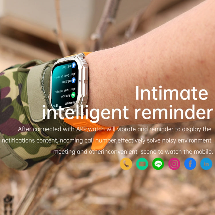 K57 Pro 1.96 Inch Bluetooth Call Music Weather Display Waterproof Smart Watch