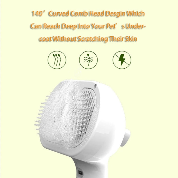 RK56 USB Charging Spray Pet Grooming Comb Cat and Dog Hair Removal Tool Pet Products, White, Pink, Green