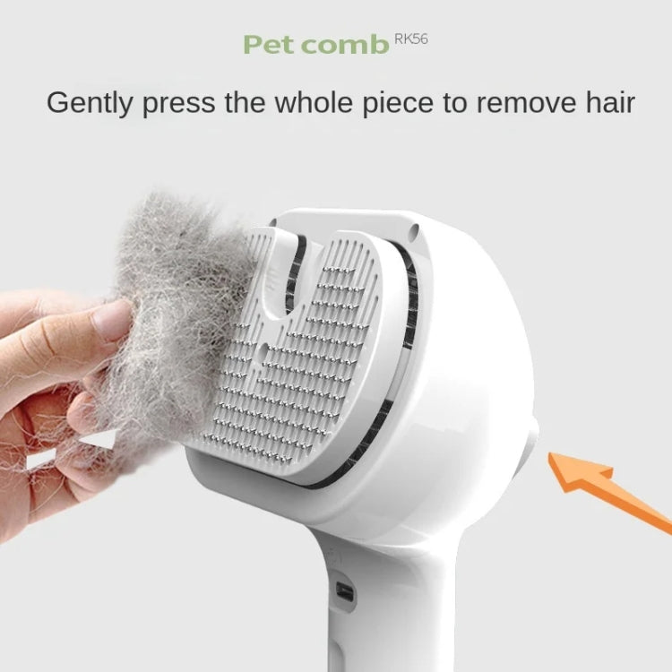 RK56 USB Charging Spray Pet Grooming Comb Cat and Dog Hair Removal Tool Pet Products, White, Pink, Green