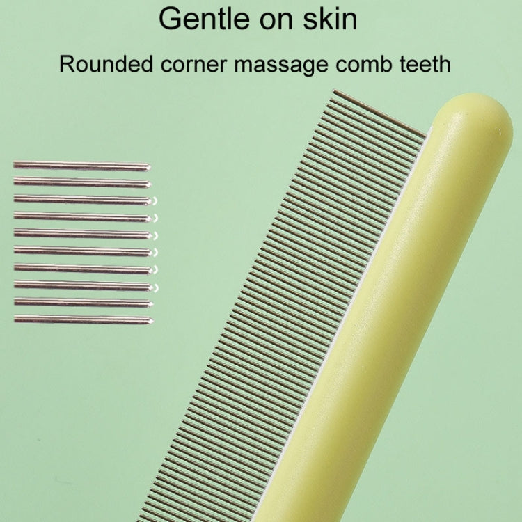 Cats And Dogs Long Hair Knotting Brush Pets Stainless Steel Detangling Comb, Fine Teeth, High And Low Fine Teeth, Coarse Teeth