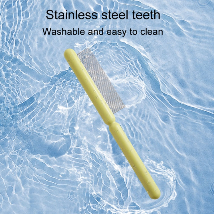 Cats And Dogs Long Hair Knotting Brush Pets Stainless Steel Detangling Comb, Fine Teeth, High And Low Fine Teeth, Coarse Teeth