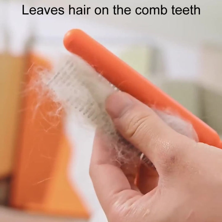 Cats And Dogs Long Hair Knotting Brush Pets Stainless Steel Detangling Comb, Fine Teeth, High And Low Fine Teeth, Coarse Teeth