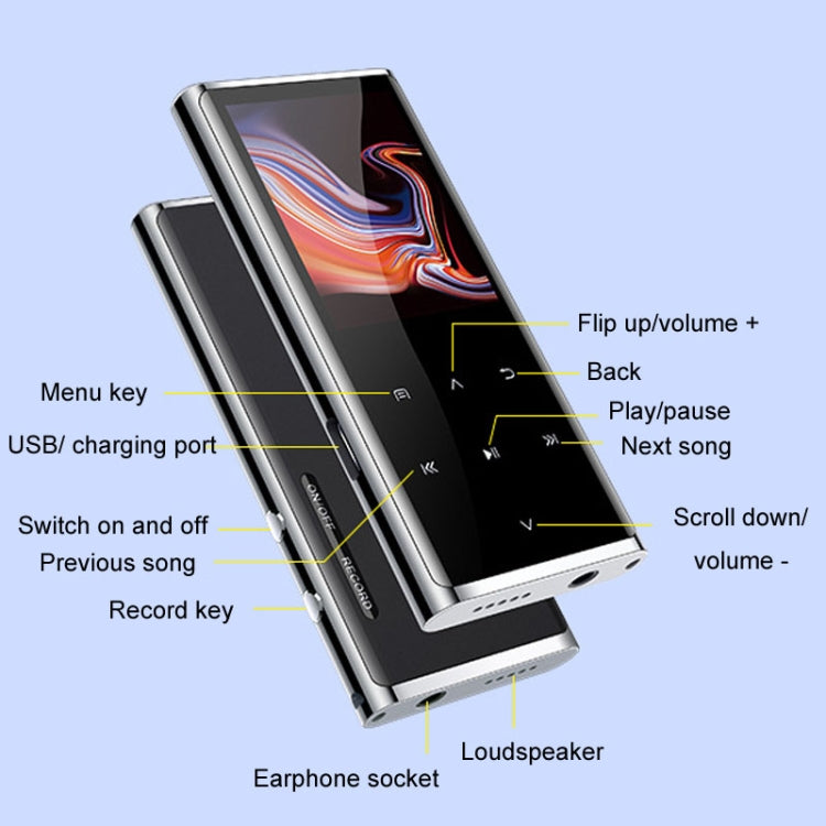 M27 1.8 Inch Bluetooth MP3/MP4 Music Player E-Book Recorder