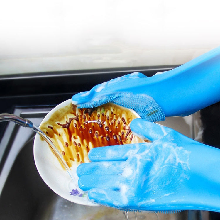 Kitchen Silicone Dishwash Gloves Male And Female Household Chores Cleaning Mitts