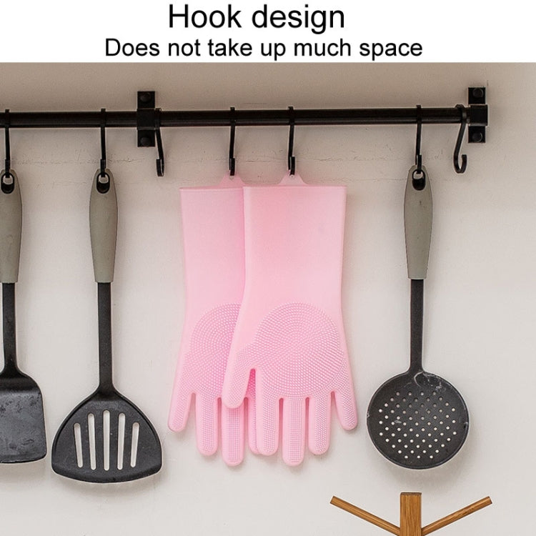 Kitchen Silicone Dishwash Gloves Male And Female Household Chores Cleaning Mitts