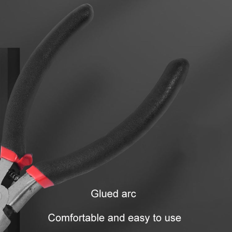 4.5 Inch Industrial Grade Mini Wire Pliers Portable Handmade Pliers With Plasticized Handle, Pointed Mouth Plier, Diagonal Mouth Plier