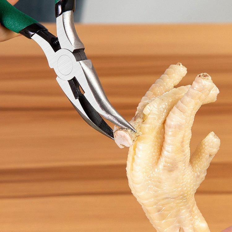 Chicken Claw Boning Tool Boning Knife Chicken Feet Bone Removal Pliers, Blue, Yellow, Green