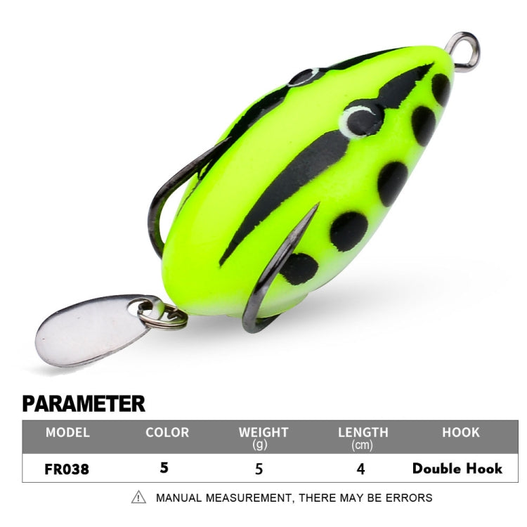 PROBEROS FR038 Simulation Thunderfrog Lure Fake Lure Blackfish Bait Converted Thunderfrog Soft Bait