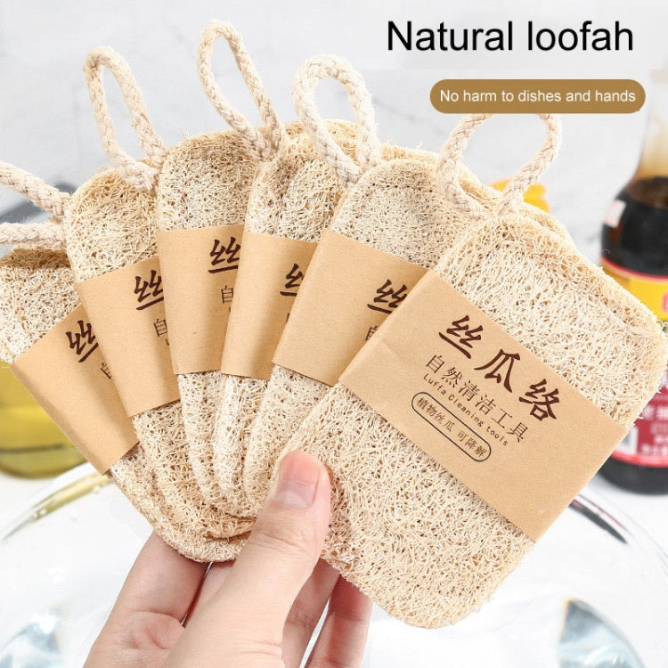 Natural Loofah Dishwashing Brush Dishwashing Tool Loofah Rag Brush, Soft Square, Soft Ellipse, Hard Square, Hard Ellipse