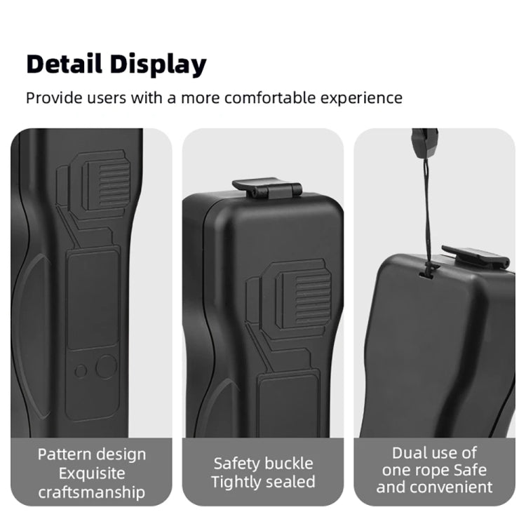 For DJI OSMO POCKET 3 BRDRC Waterproof Storage Box Protective Shell With Lanyard, BRDRC