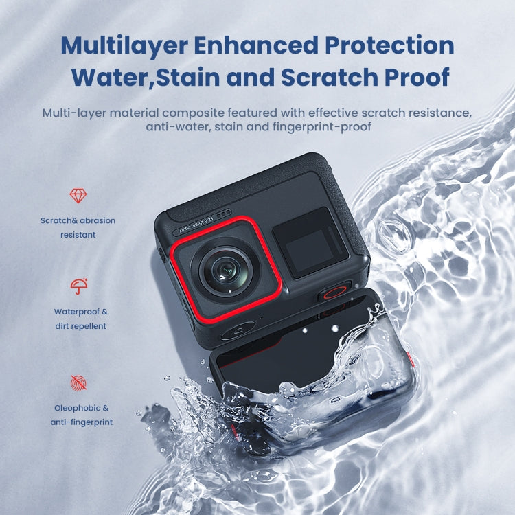 For Insta360 ACE aMagisn Tempered Film Protective Stickers Sports Camera Accessories, 6 In 1