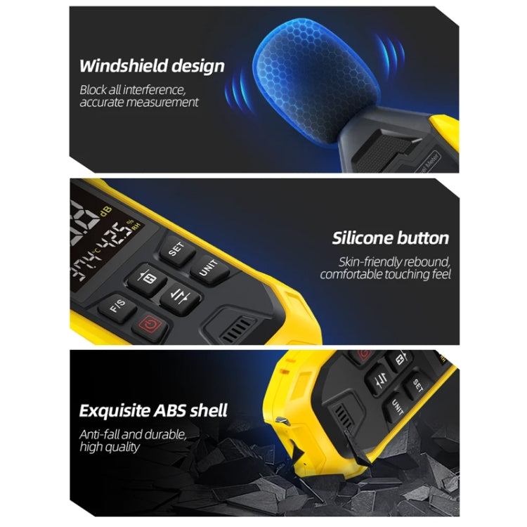 FNIRSI Noise Decibel Meter Home Volume Detector