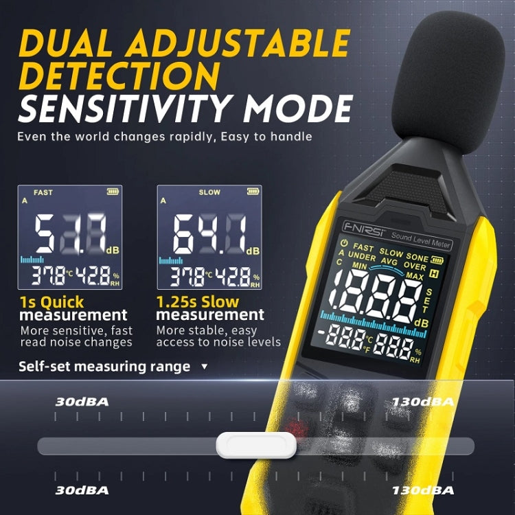 FNIRSI Noise Decibel Meter Home Volume Detector