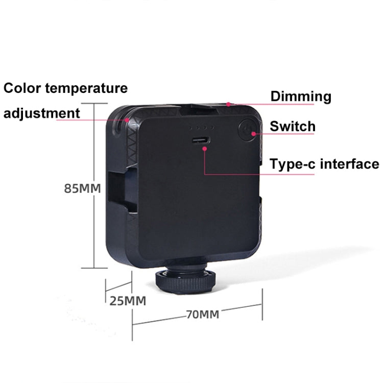 W64 64LEDs Video Conferencing Mobile Laptop Live Fill Light Photography Pocket Lamp