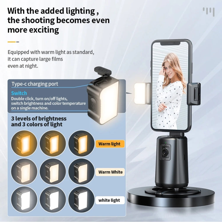 Pixel A200  Auto Tracking Gimbal Stabilizer 360 Degree Rotation Selfie Stick With Fill Light